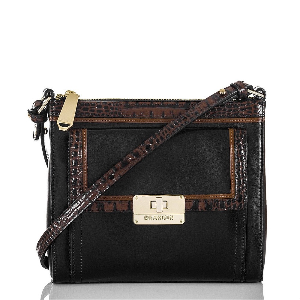 Brahmin Crossbody Bag Mimosa Tuscan Tri-Texture